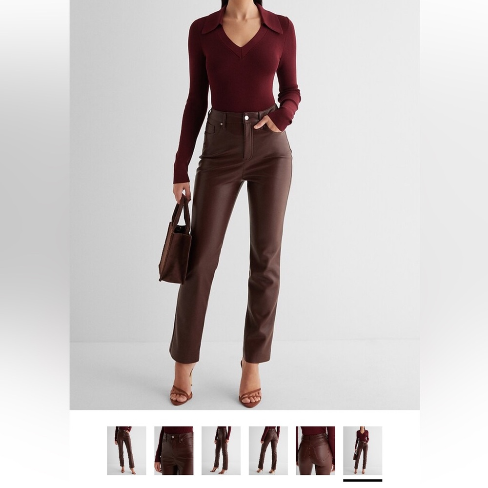 Brand new leather band pants